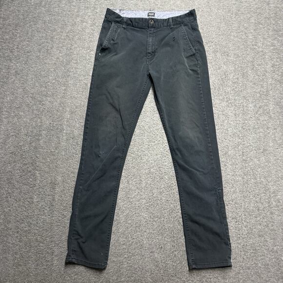 ZOO YORK Skinny Jean Pants Men's 30x30 Black Distressed Stretch - Picture 1 of 9
